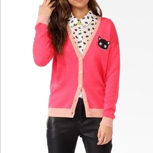 F21 Chococat Sweater Cardigan